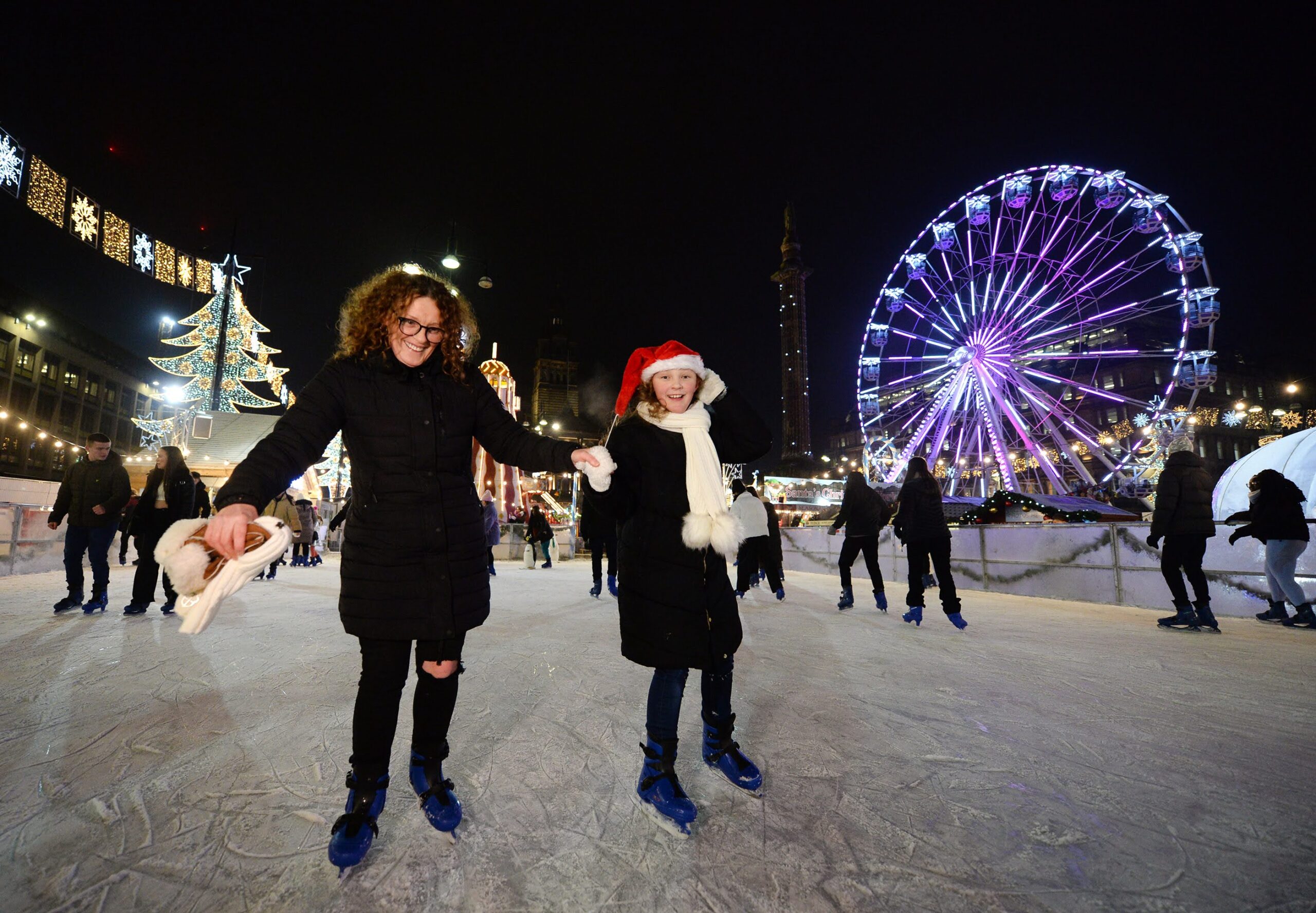 Ice Skating at Glasgow's Winter Wonderland on the Green - Adult & Child